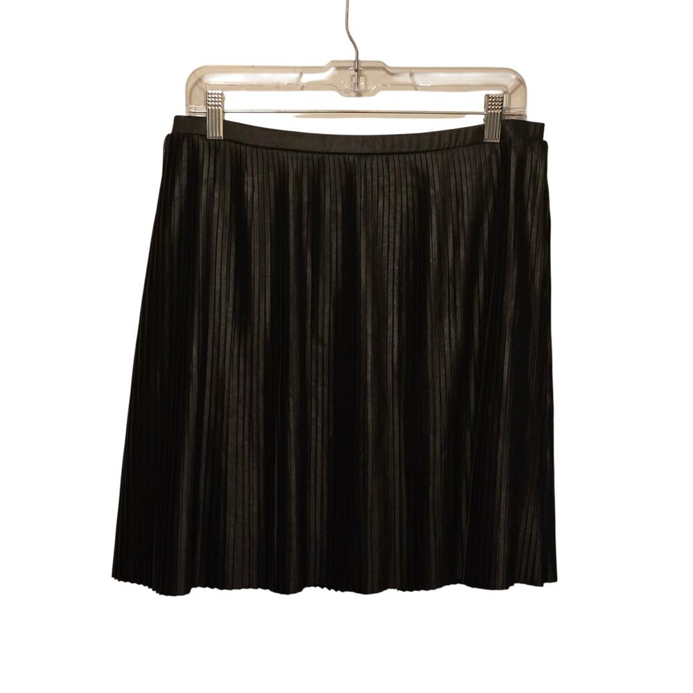 Page One black Pleated skirt Large XL NWOT